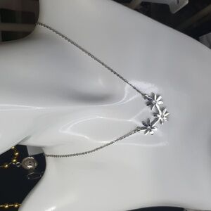 Stainless Steel flower necklace